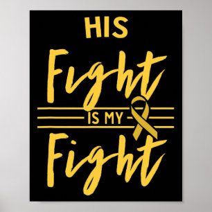 Affiche Sa lutte est ma lutte Sensibilisation au cancer in