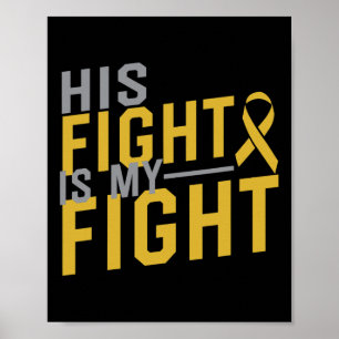 Affiche Sa lutte est ma lutte Sensibilisation au cancer in