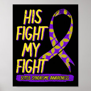 Affiche Sa Lutte Est Ma Lutte Syndrome De Sotos Cérébral G
