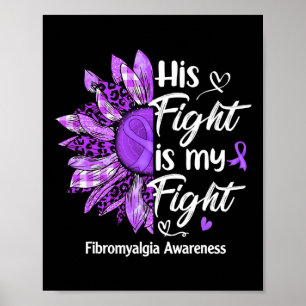 Affiche Sa Lutte Est Ma Lutte Tournesol Fibromyalgie Aware