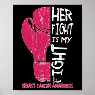 Affiche Sa Lutte Est Mon Combat Boxe Gant Cancer Du Sein U