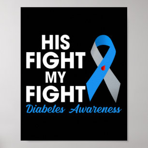 Affiche Sa Lutte Est Mon Type De Combat 1 TD1 Diabetes Awa
