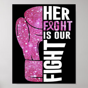 Affiche Sa Lutte Est Notre Combat Boxe Gant Cancer Du Sein