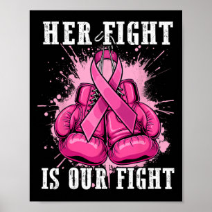 Affiche Sa Lutte Est Notre Lutte Contre Le Cancer Du Sein