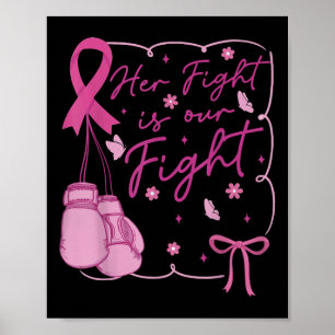 Affiche Sa Lutte Est Notre Lutte Contre Le Cancer Du Sein