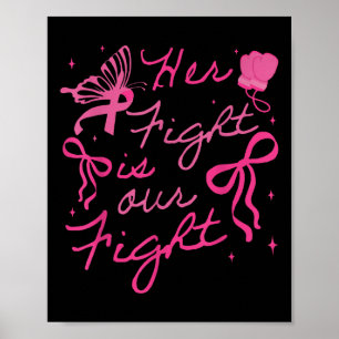 Affiche Sa Lutte Est Notre Lutte Contre Le Cancer Du Sein