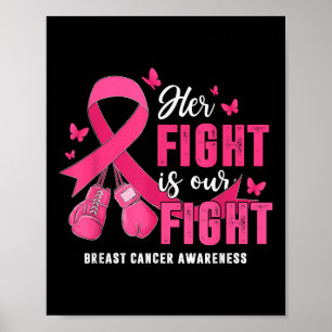 Affiche Sa Lutte Est Notre Lutte Contre Le Cancer Du Sein