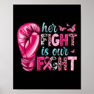Affiche Sa Lutte Est Notre Lutte Gants De Boxe Gants Cance