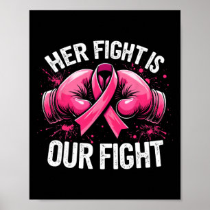 Affiche Sa Lutte Est Notre Lutte Gants De Boxe Gants Cance