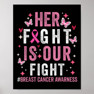 Affiche Sa Lutte Est Notre Lutte Pink Ribbon Cancer Du Sei