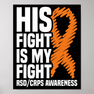 Affiche Sa Lutte Ma Lutte Orange Ribbon Rsdcrps Sensibilis