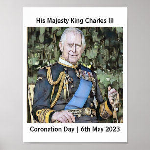Affiche Sa Majesté le Roi Charles III