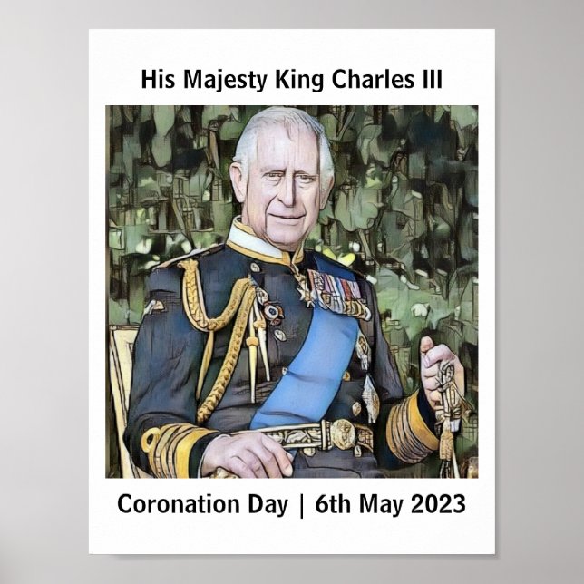 Affiche Sa Majesté le Roi Charles III (Devant)