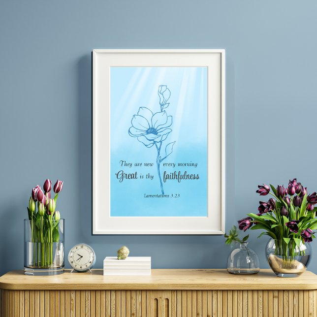 Affiche Sa miséricorde est nouvelle chaque matin vers la B (Créateur téléchargé)