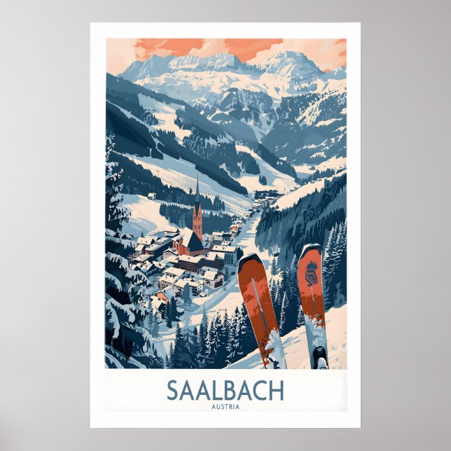Affiche Saalbach Autriche 1 (Devant)