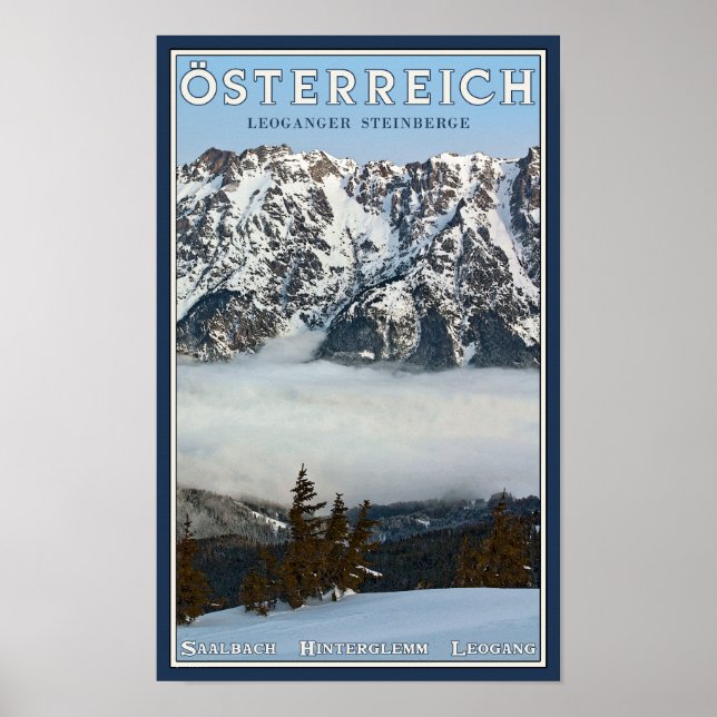 Affiche Saalbach - Vallée de brouillard (Devant)