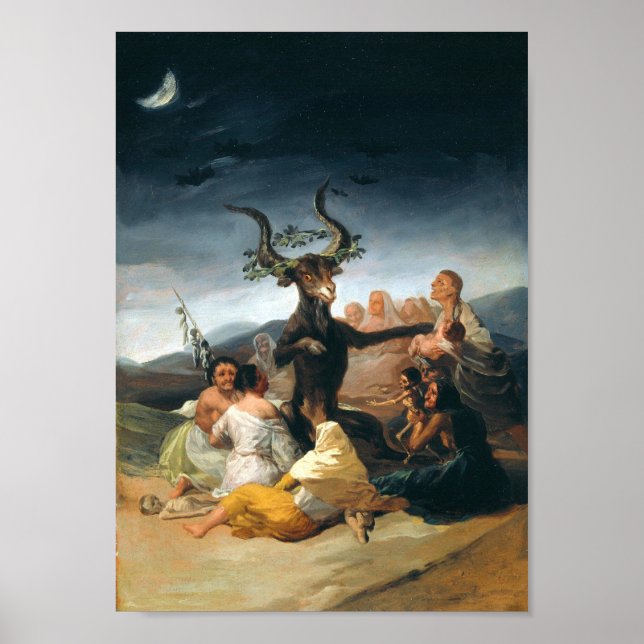 Affiche Sabbat des sorcières (Goya, 1798) (Devant)