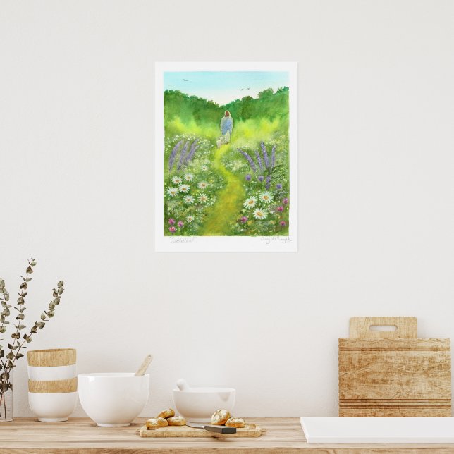 Affiche "Sabbatique" Œuvre d'art de Jenny McLaughlin (Cuisine)