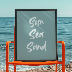 Affiche Sable de mer du soleil   OEuvre murale tendance   