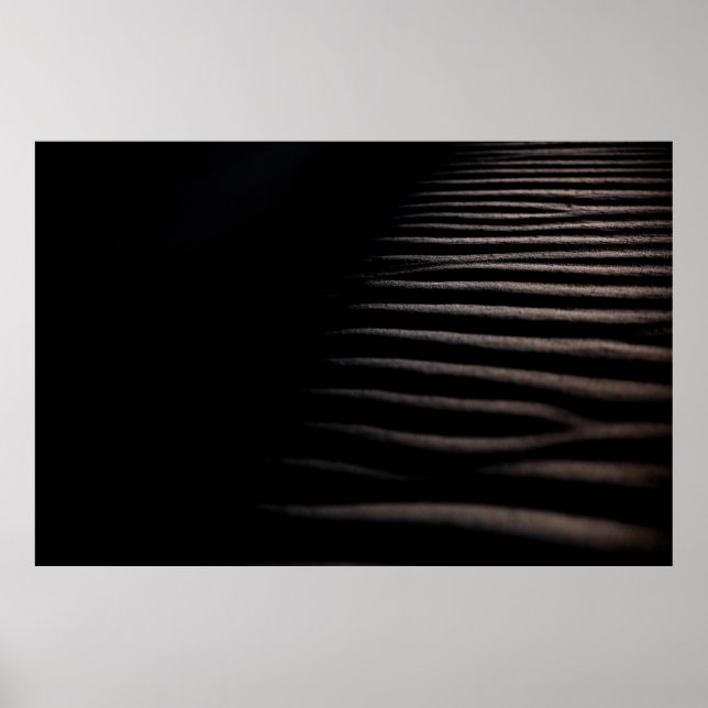 AFFICHE SABLE GRIS EN PHOTOGRAPHIE CHIAROSCURO (Devant)