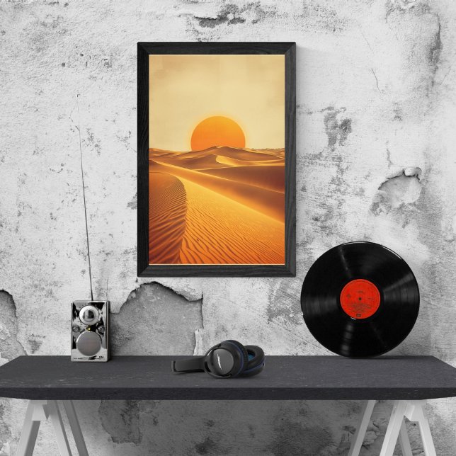 Affiche Sables d'Or – Voyage au Sahara Vintage  (Créateur téléchargé)