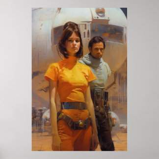 Affiche Sables rouges