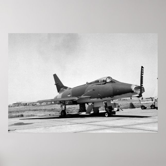 Affiche Sabre F-100 superbe (Devant)