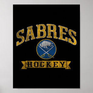 Affiche Sabres de Buffalo Hockey Vintage Nhl Sous Licence 