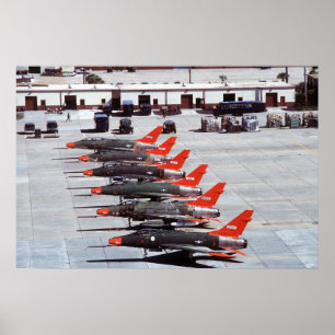 Affiche Sabres F-100 superbes