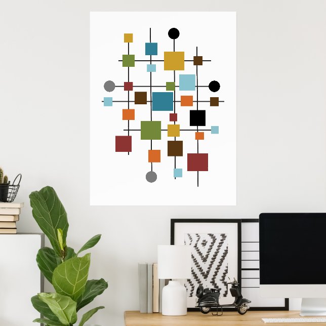 Affiche Sac d'alimentation réutilisable (Bureau à domicile)