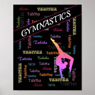 Affiche Sac de gymnastique avec nom personnalisé partout