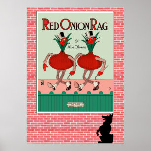 Affiche Sac d'oignon rouge