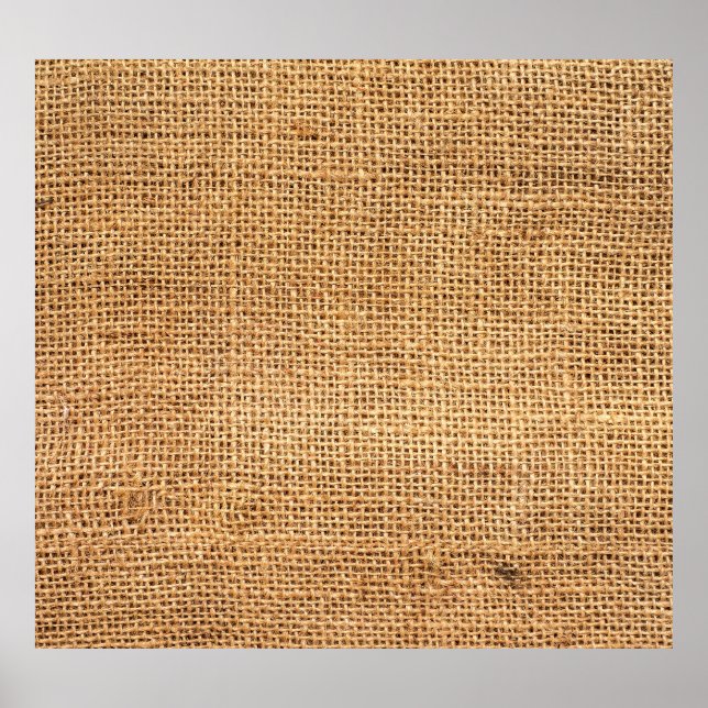 Affiche Sacoche Burlap Brown : Arrière - plan de tissu tex (Devant)