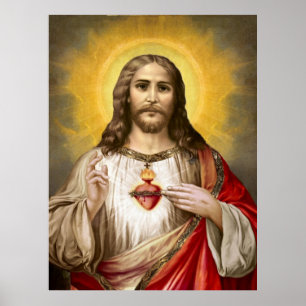 Affiche Sacré Coeur de Jésus