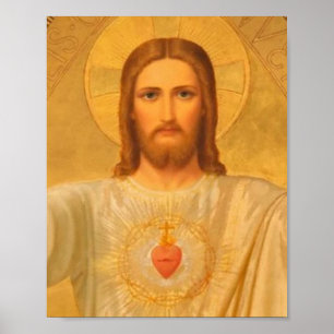 Affiche Sacré Coeur De Jésus