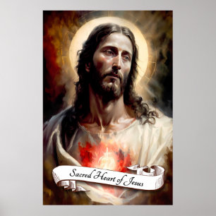 Affiche Sacré Coeur de Jésus