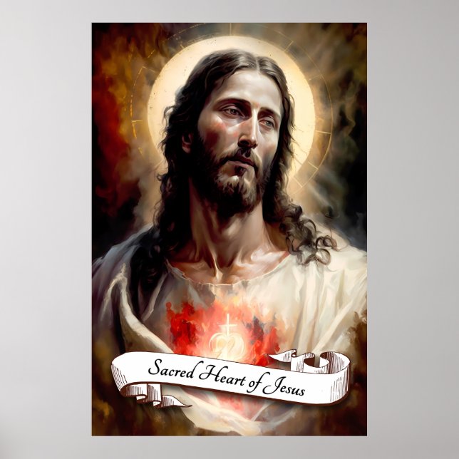 Affiche Sacré Coeur de Jésus (Devant)