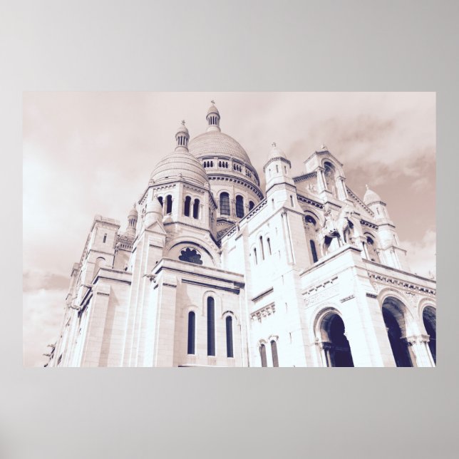 Affiche Sacré-Cœur de Montmartre Paris Sacre Coeur (Devant)