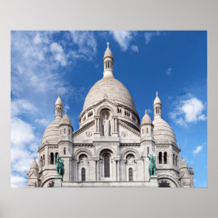 Affiche Sacre Coeur sur la colline de Montmartre - Paris,