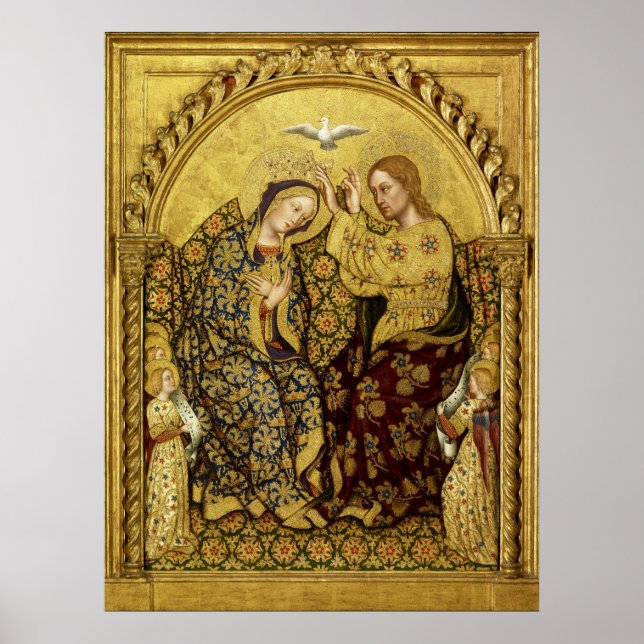 Affiche Sacre de la Vierge par Gentile Da Fabriano (Devant)
