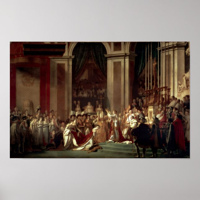 Affiche Sacre de Napoléon par Jacques-Louis David (Devant)
