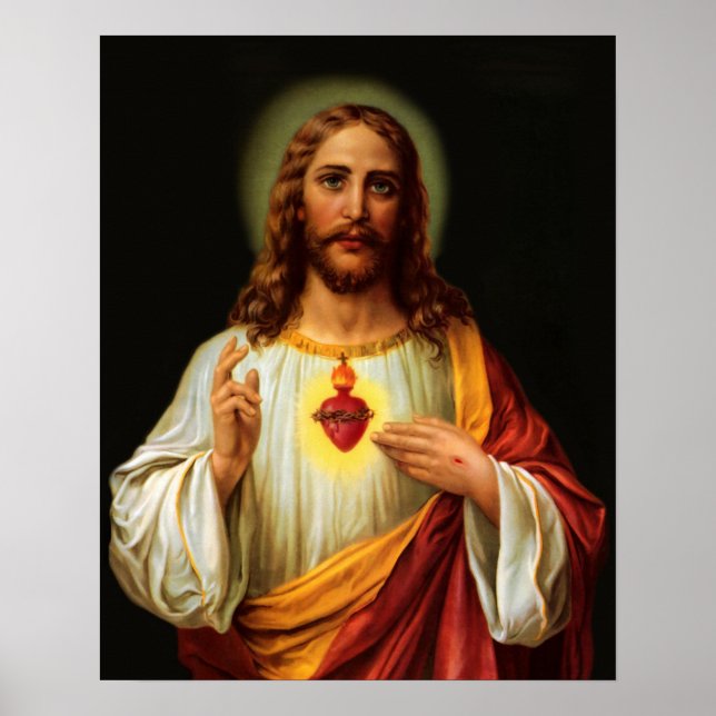 Affiche Sacred Heart of Jesus 2 Imprimer l'affiche (Devant)
