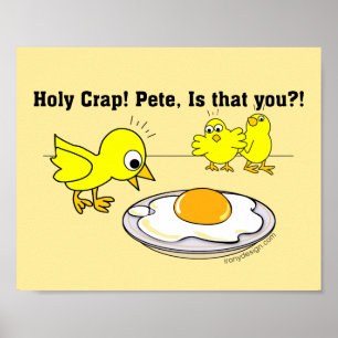Affiche Sacrée merde ! Pete, c'est toi, Humour Vegan