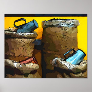 Affiche Sacs à café