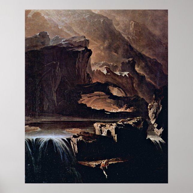Affiche Sadak à la recherche des eaux par John Martin (Devant)