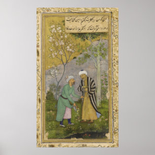 Affiche Sadi dans un jardin Rose