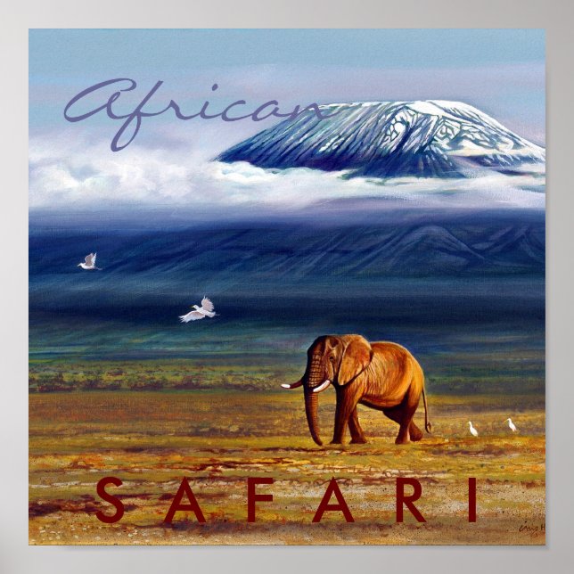 Affiche Safari africain (Devant)