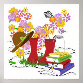 Affiche Safari Insectes Enfants