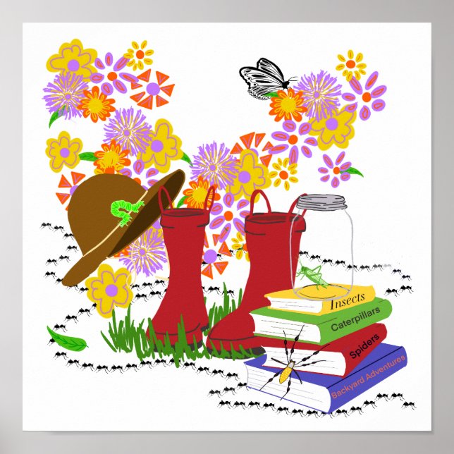 Affiche Safari Insectes Enfants (Devant)