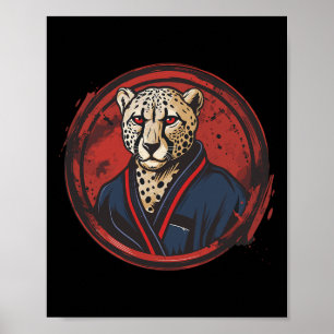 Affiche Safari Leopard Cheetah Judo Cheetah Jiu brésilien